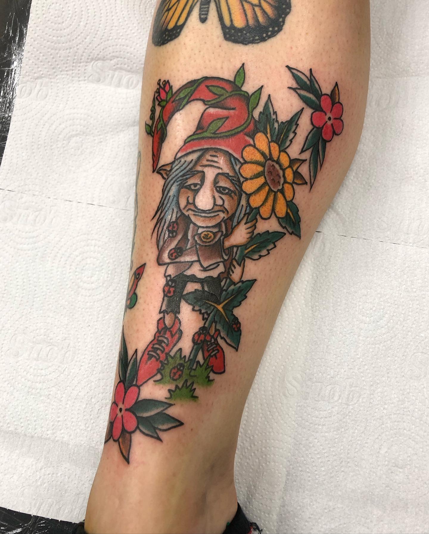 Tatuagem tradicional americana agosto 2023 Helena Cinirla